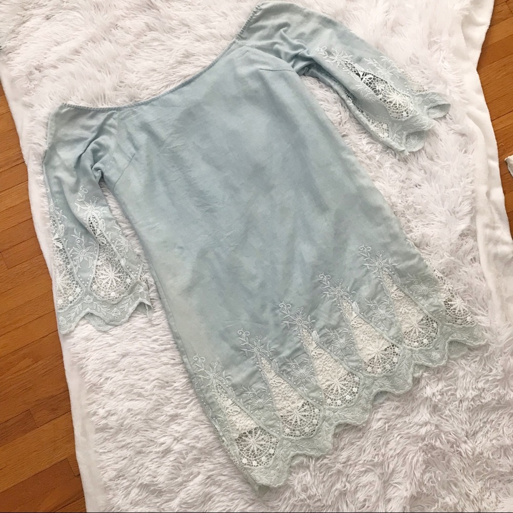 NWT ✨ Lucy Paris Off Shoulder Crochet Lace Dress